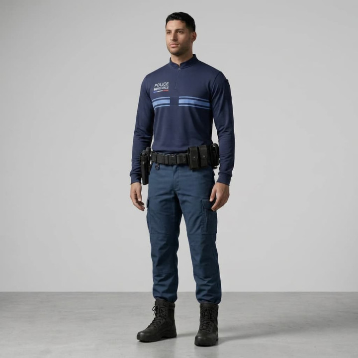 Polo PM col bouton manches courtes double face : Confort