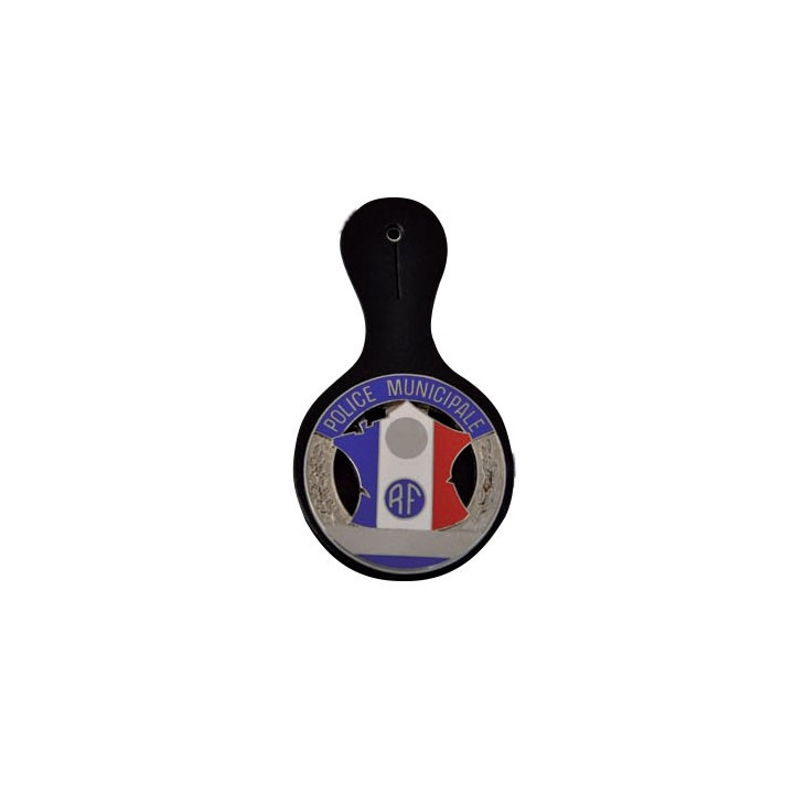 Insigne de poitrine gravée Police Municipale