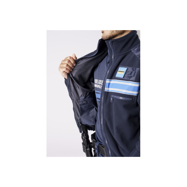 Blouson polaire 3 couches Police Municipale - chaud et confortable