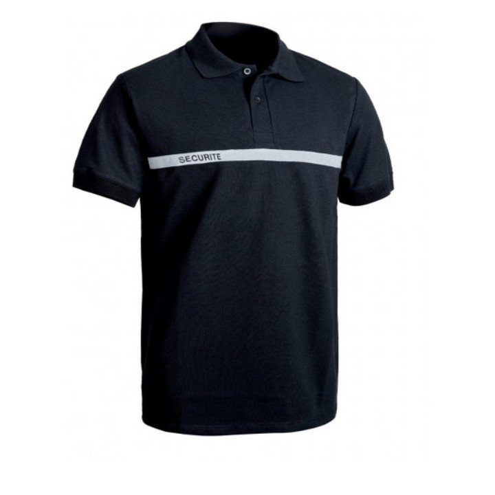 écurité manches courtes bande grise | Ateq uniformes
