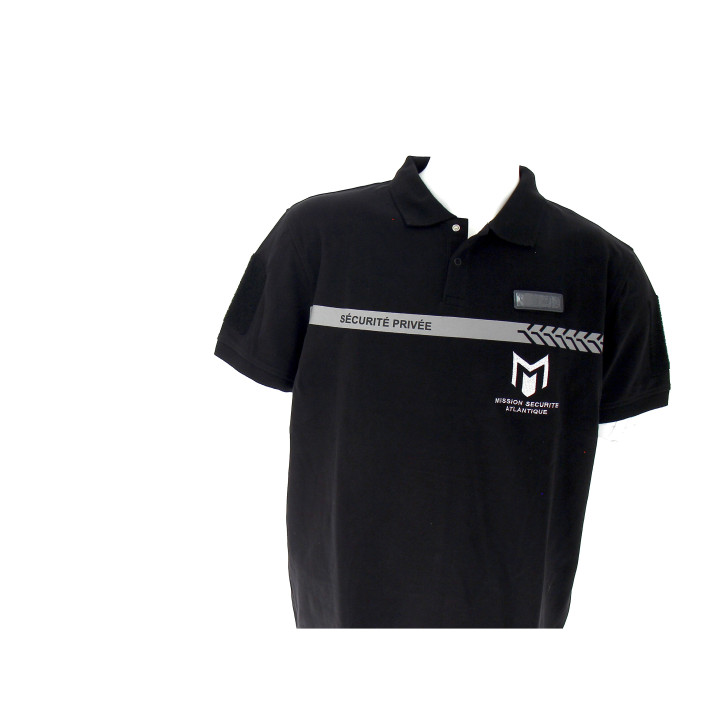écurité manches courtes bande grise | Ateq uniformes