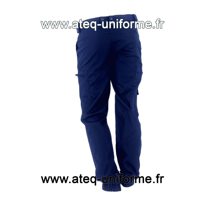 Pantalon uni coton / élasthane - Confortable et polyvalent
