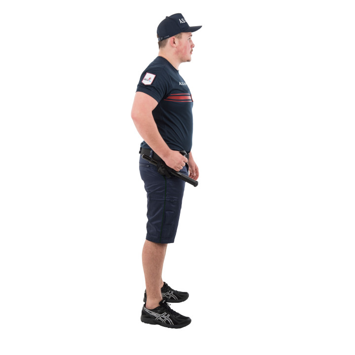 BERMUDA SATINÉ MARINE UNI | Confortable et élégant Ateq Uniformes