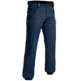 Pantalon d'intervention avec liseré bordeaux : élégant et fonctionnel