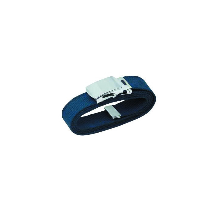 Ceinture Toile Bleu Marine 25 mm Réglable | Style et confort