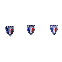 Lot de 3 petits écussons pour moto (9,2 x 12 cm)
