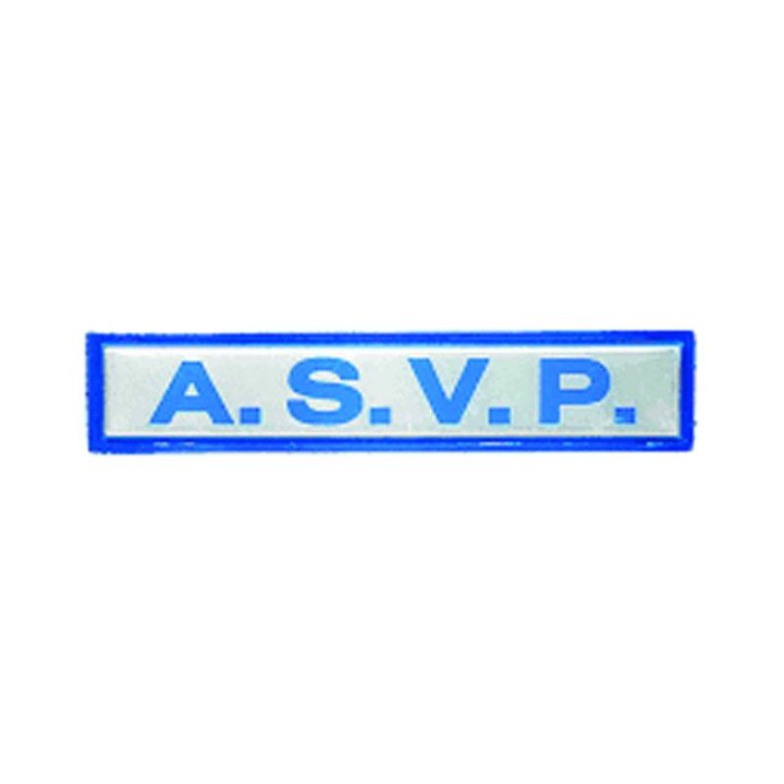Bande Patronymique A.S.V.P Rétro - Identifiez-vous - Ateq uniformes.