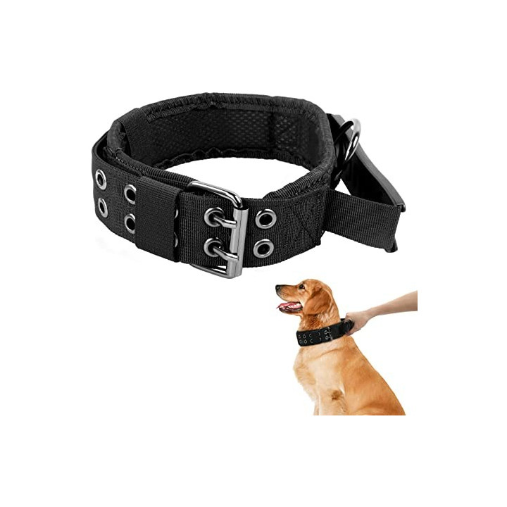 Collier pour chien avec poignée de contrôle et rembourrage souple