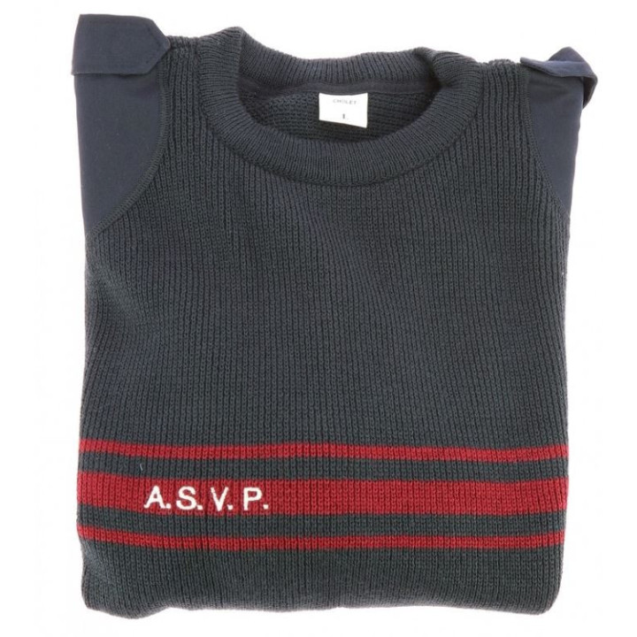 Pull hiver ASVP bande bordeaux pour homme et femme | Confortable