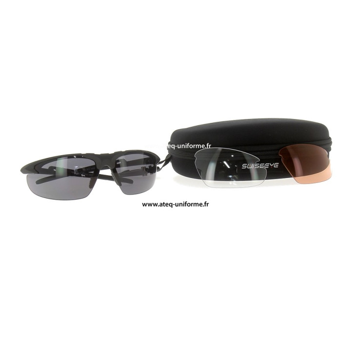 Lunettes de Tir 3 VERRES UV400 APACHE swisseye