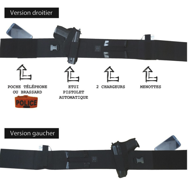 CEINTURE PORT ARME  DISCRET Patrol