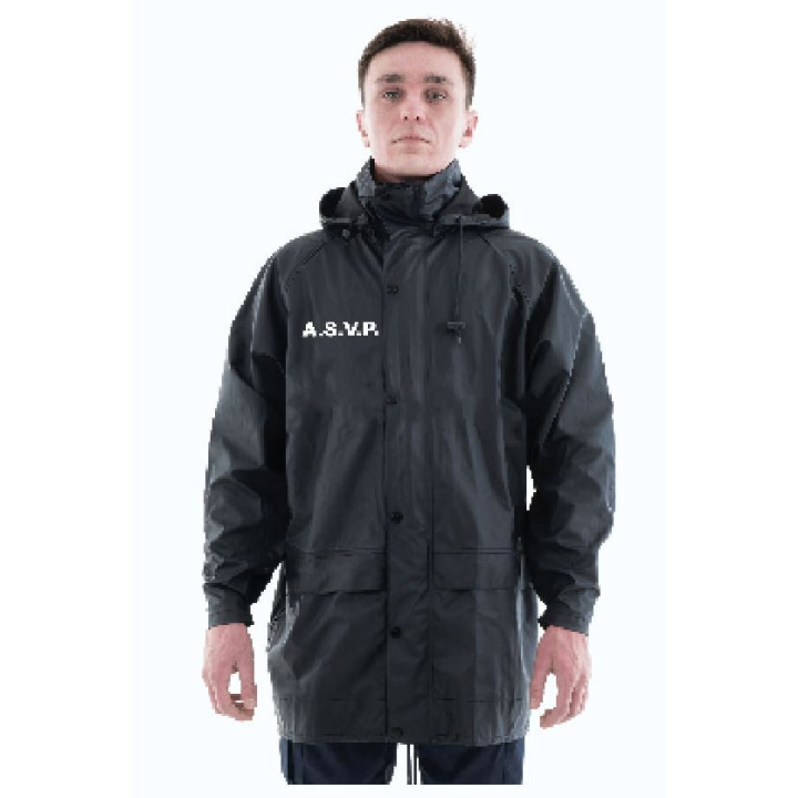 Veste de pluie flex bleu unie pour homme et femme | Légère imperméable