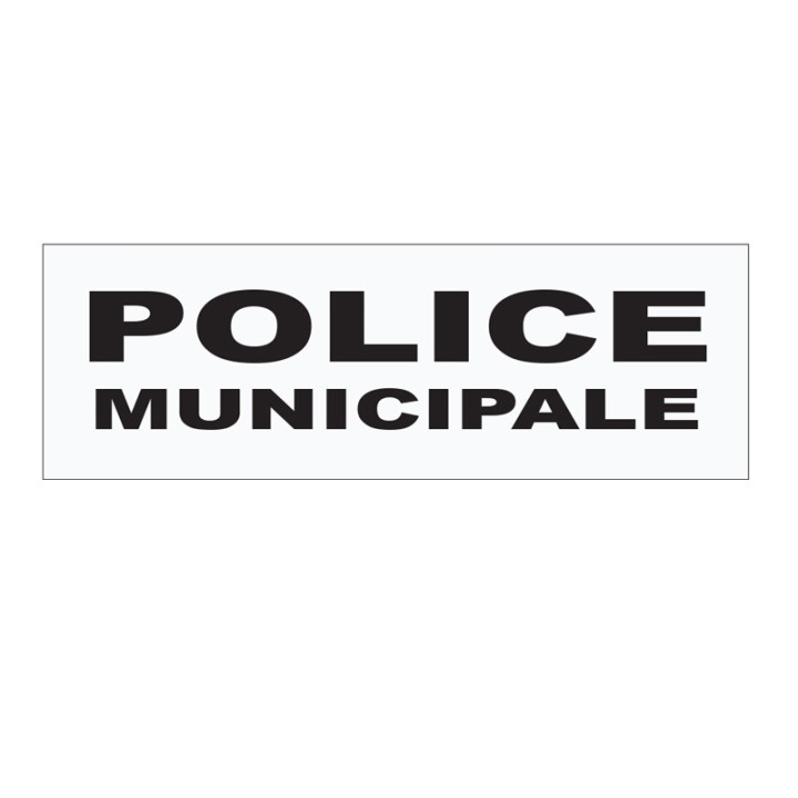 Bandeau Sur Velcro Haute Visibilité Police Municipale