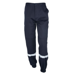 Achetez un pantalon bleu marine avec des bandes rétro-réfléchissantes