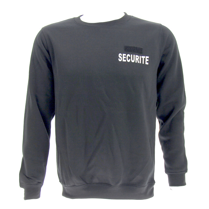 sweat  sécurité noir pour professionnel de la sécurité - confortable - Ateq uniforme
