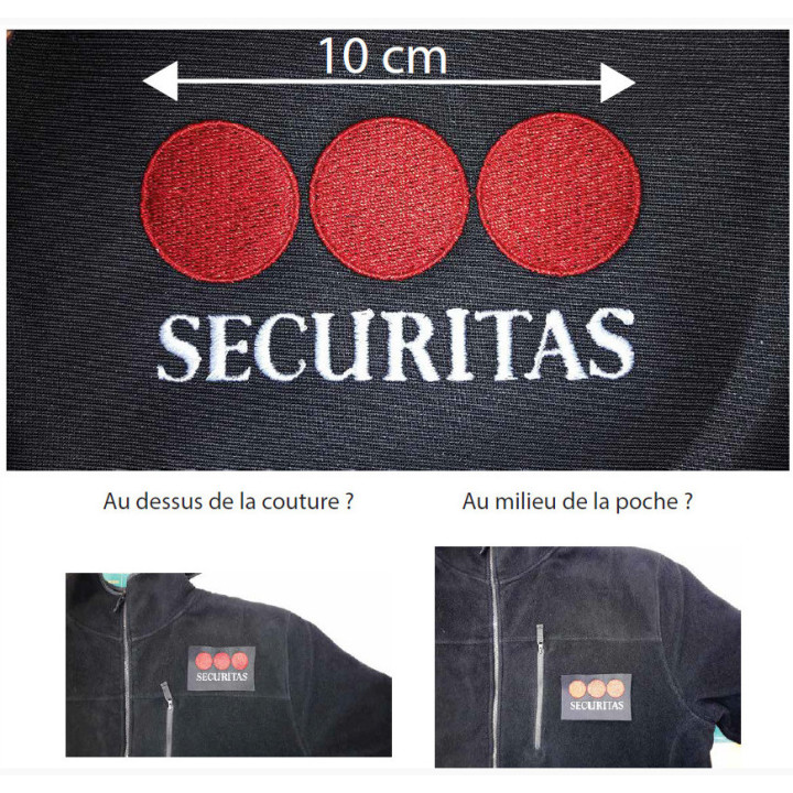sweat  sécurité noir pour professionnel de la sécurité - confortable - Ateq uniforme